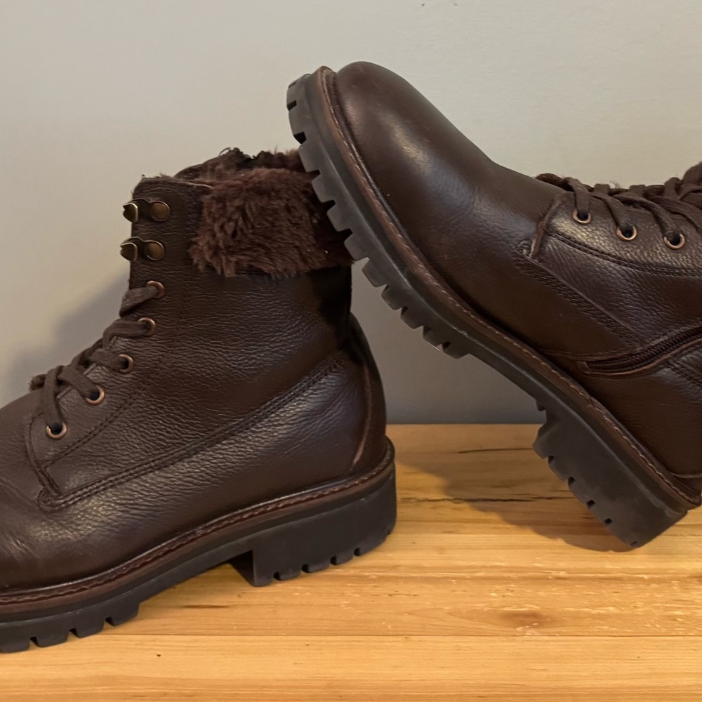 Women's Alberto Torresi Dubron Brown Lace-Up Boots